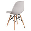 Plastic Chair, Wood, White