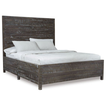 Modus Townsend 6 PC Cal King Low-Profile Bedroom Set w Chest in Gunmetal