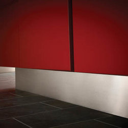 Contemporary Red Kitchen - Kitchen Cabinetry