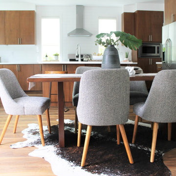 Mid Century Modern Meets Farmhouse Dining Room