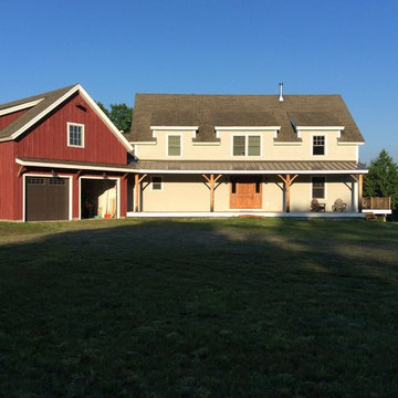 Custom Timber Frame House in VT.