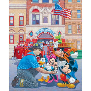 Disney Fine Art Engine 55 by Manuel Hernandez, Gallery Wrapped Giclee