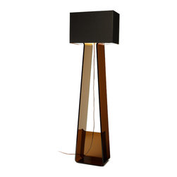 Tube Top Floor Lamp | Charcoal - Floor Lamps