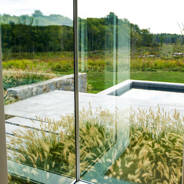 Fish Brook Overlook - Granite and Natural Stone Pool Terrace and Gunite Lap Pool