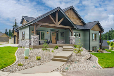 Arts and crafts exterior home photo in Other