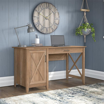 Key West 54W Computer Desk with Storage in Reclaimed Pine - Engineered Wood