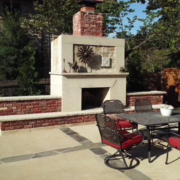 Fire pit outdoor fireplace