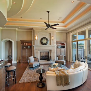 Armida cast stone fireplace mantel