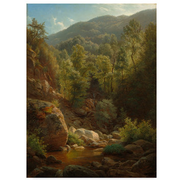 Paul Weber 'Scene In The Catskills, 1858' Canvas Art