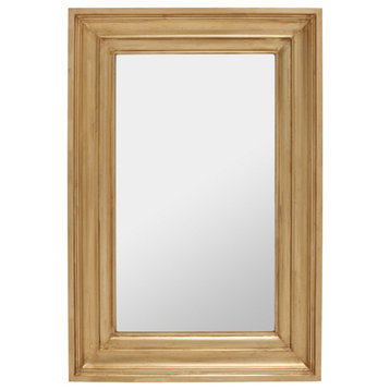Safavieh Zachary Small Rectangle Wall Mirror Antique Gold