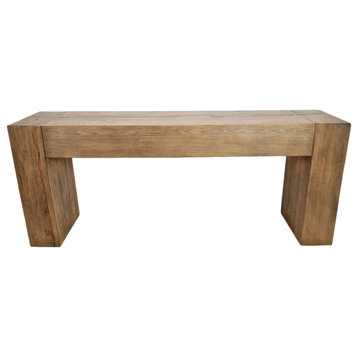 Natural Oak Beam Console Table