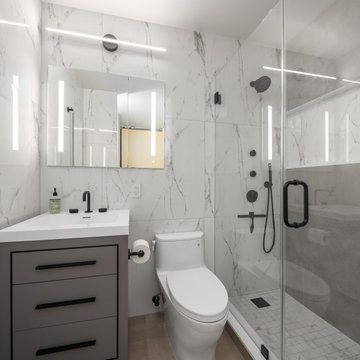 East 22nd street bathroom water damage restoration