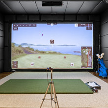 Golf Simulator in a Traditional Luxury Home