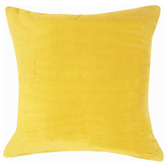 Bright Yellow 20x20 Authentic Mudcloth Throw Pillow Set, Green