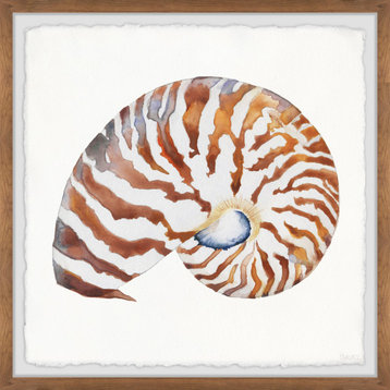 "Tiger Shell" Framed Painting Print, 18"x18"