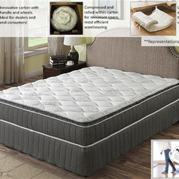PRIMO 10" ORION QUEEN LUMBAR GEL POCKET COIL INNERSPRING MATTRESS - Mattresses