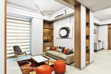Living room - contemporary living room idea in Other