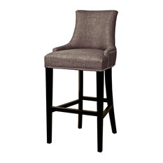 New Pacific Direct Inc. - Charlotte Fabric Bar Stool, Toffee - Bar Stools and Counter Stools