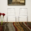 Lino Acrylic Dining Chairs, Set of 2, Clear