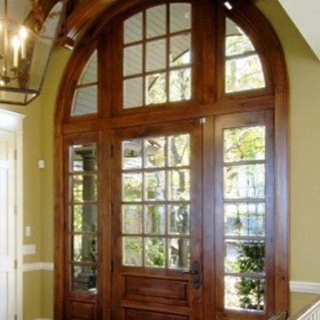 Elegant Entry Doors with Transom