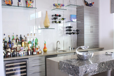 Inspiration for a home bar remodel in Miami