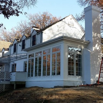 Porch turned elegant sunroom