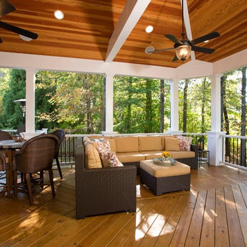 A Love of the Outdoors Inspires New Deck and Patio Design in Chantilly, Virginia