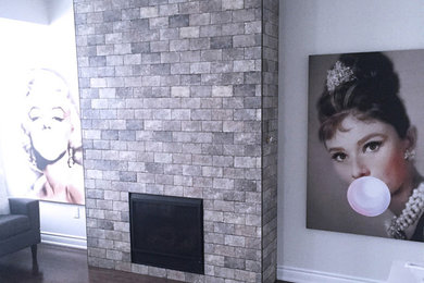 Inspiration for a rustic family room remodel in Vancouver
