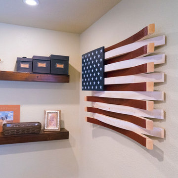 Wine Barrel American Flag