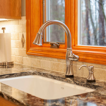 Traditional/Transitional Natural Cherry Kitchen Remodel w/HollinsbrookCountertop