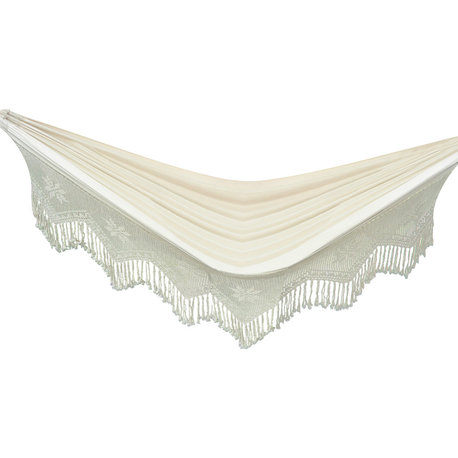 Brazilian Style Double Deluxe Hammock, Natural