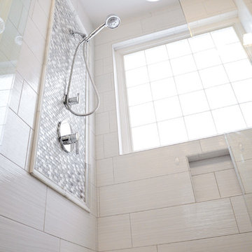 White and Black Bathroom