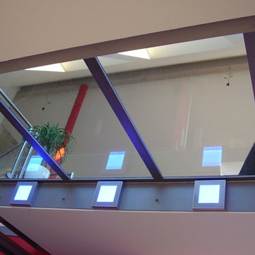 begehrbare Glas-Galerie zwischen OG und DG