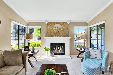 Inspiration for a mid-sized eclectic living room remodel in Sacramento