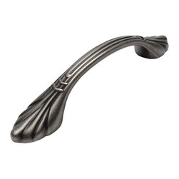 Cosmas - Cosmas 4244WN Weathered Nickel Cabinet Pull, 3" Hole Centers, Set of 5 - Cabinet And Drawer Handle Pulls