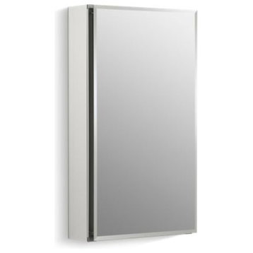 Kohler 15" W X 26" H 1-Door Medicine Cabinet With Mirrored Door, Beveled Edges