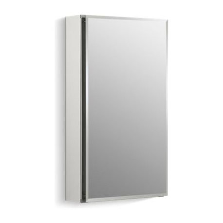 Kohler 15" W X 26" H 1-Door Medicine Cabinet With Mirrored Door, Beveled Edges