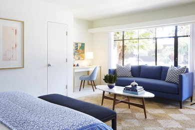 Example of a 1960s bedroom design in San Francisco