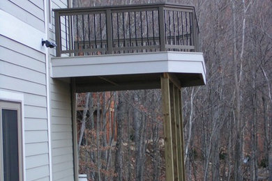 Mid-sized elegant balcony photo in Other with no cover