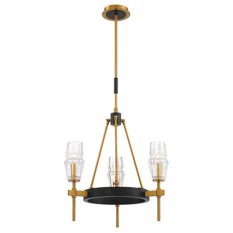 3 Light Midcentury Chandelier