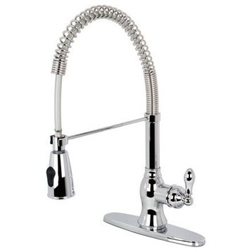 Gourmetier Single-Handle Pre-Rinse Kitchen Faucet, Polished Chrome