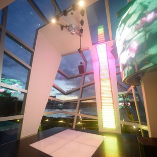 Photo of a modern home cinema in Mexico City.