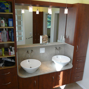 Summer Flame Stone & Glass Bath