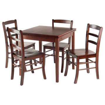 Pulman 5-Piece Set Extension Table With Ladder Back Chairs