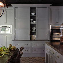 Kitchen Cabinets with Sliding Doors