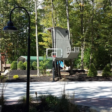 Fran A's Pro Dunk Platinum Basketball System on a 30x30 in Hubbardston, MA
