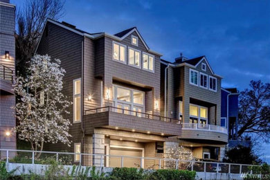 Contemporary exterior home idea in Seattle