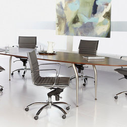 Euro Style Dana Extension Table in Modern Office - Desks And Hutches