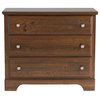Standard Furniture Parker 3-Drawer Single Dresser in Brown Cherry
