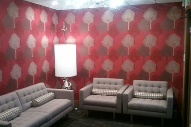 Example of a trendy home design design in Other